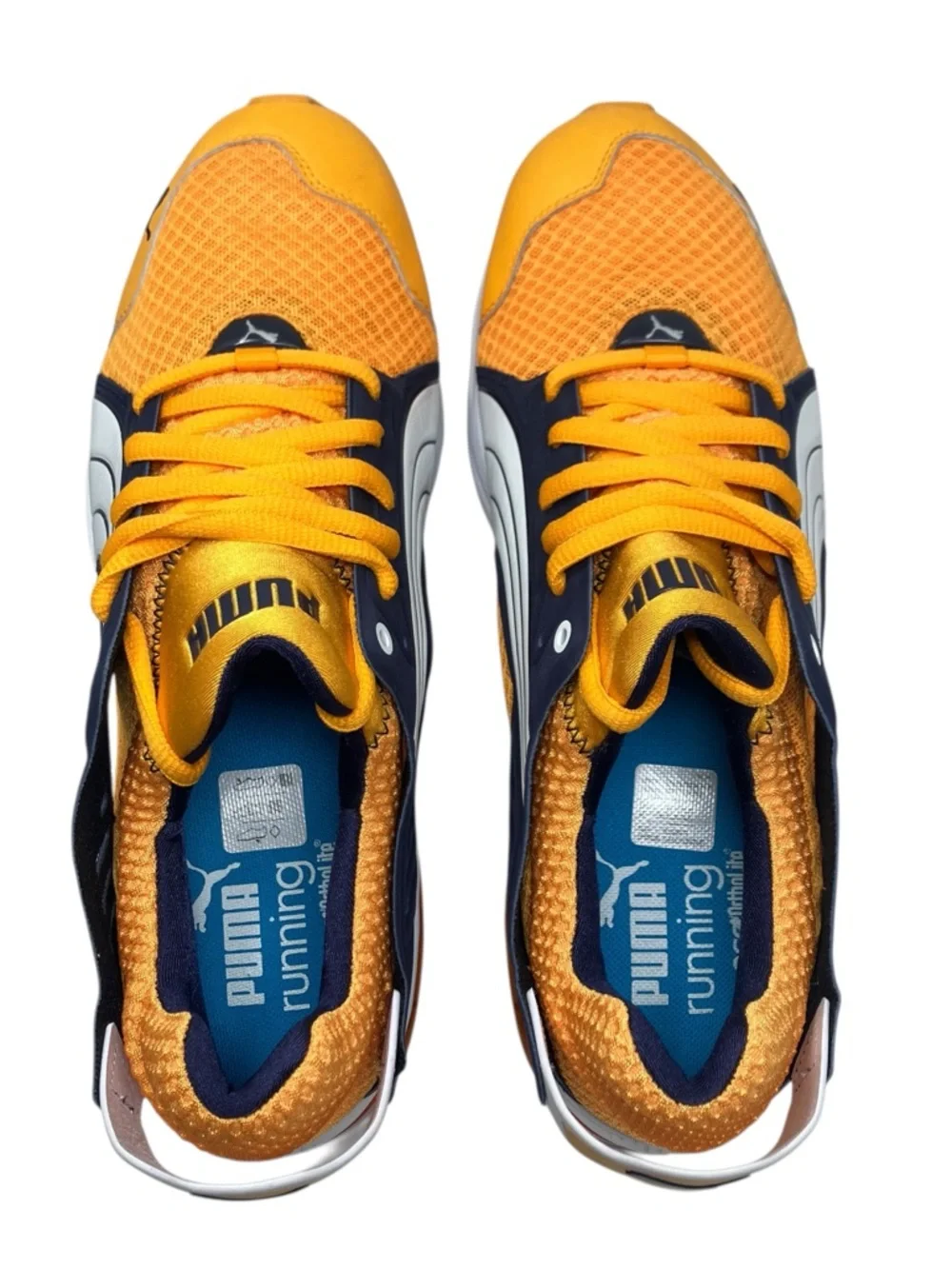 Puma Running Shoes Mens 10 Orange Athletic Trainers Lifestyle Eco‎ Ortholite